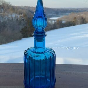 Elegant Blue Glass Biytke Empoli Style